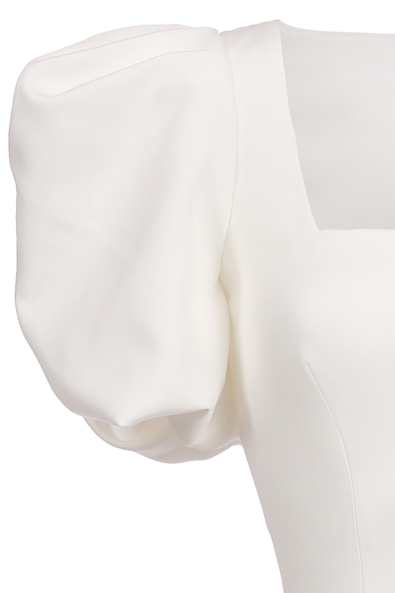 Midi dress with square neckline