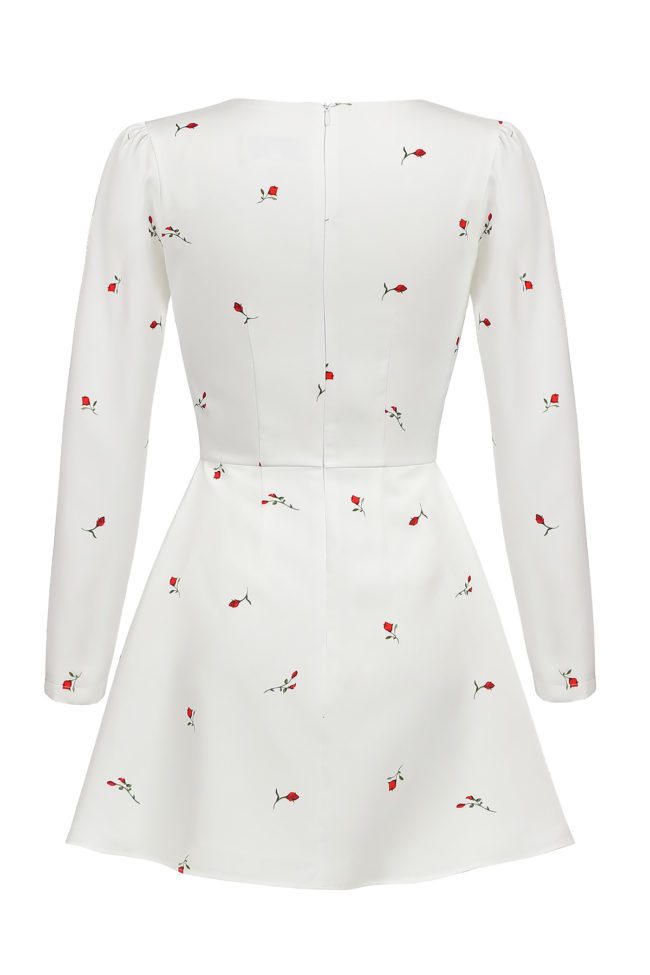 Long sleeve silhouette mini dress