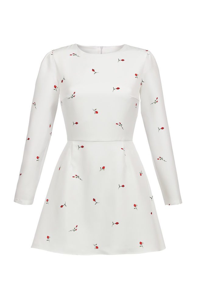 Long sleeve silhouette mini dress