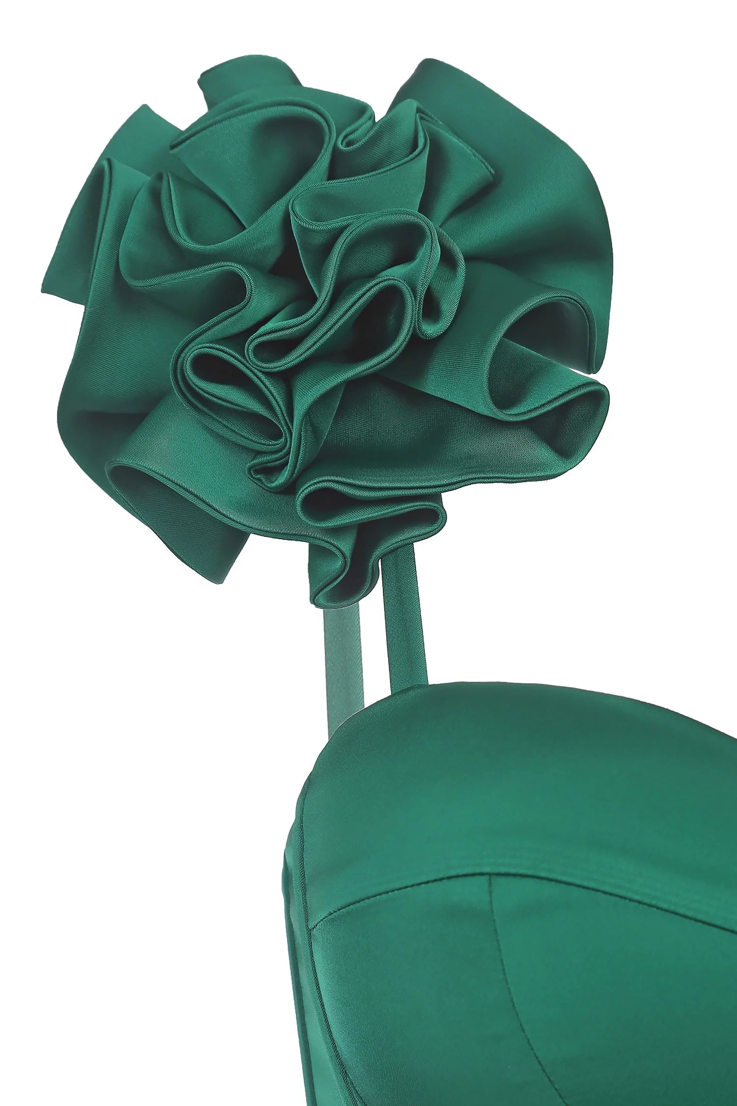 Crop top limited with green flower
