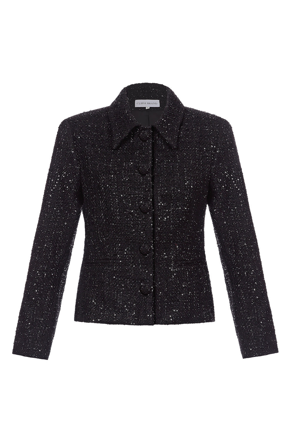 Tweed jacket with sequins