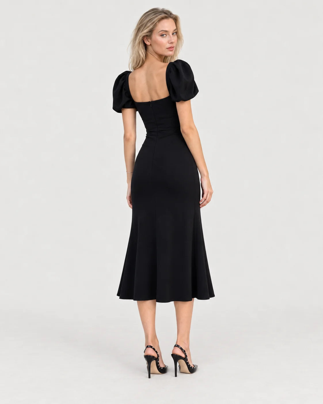 Love dress midi — back view