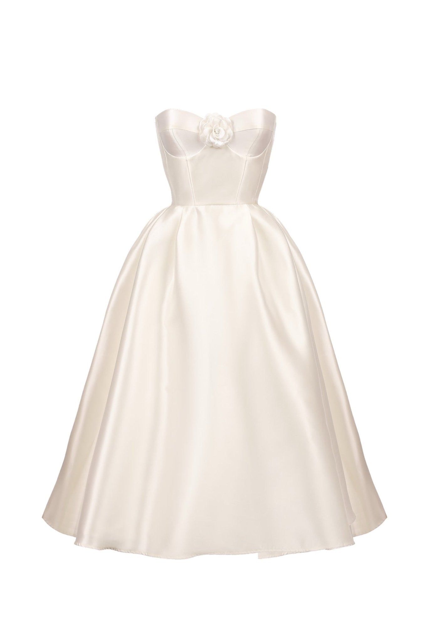 Corset midi dress with decoration on the bodice - Clipse Brand