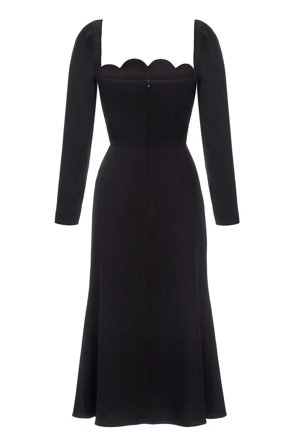 Midi dress with signature bodice and long sleeves - Clipse Brand