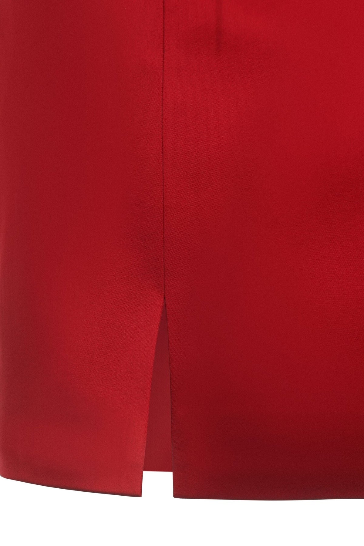 Red Mini Skirt with slit — Clipse