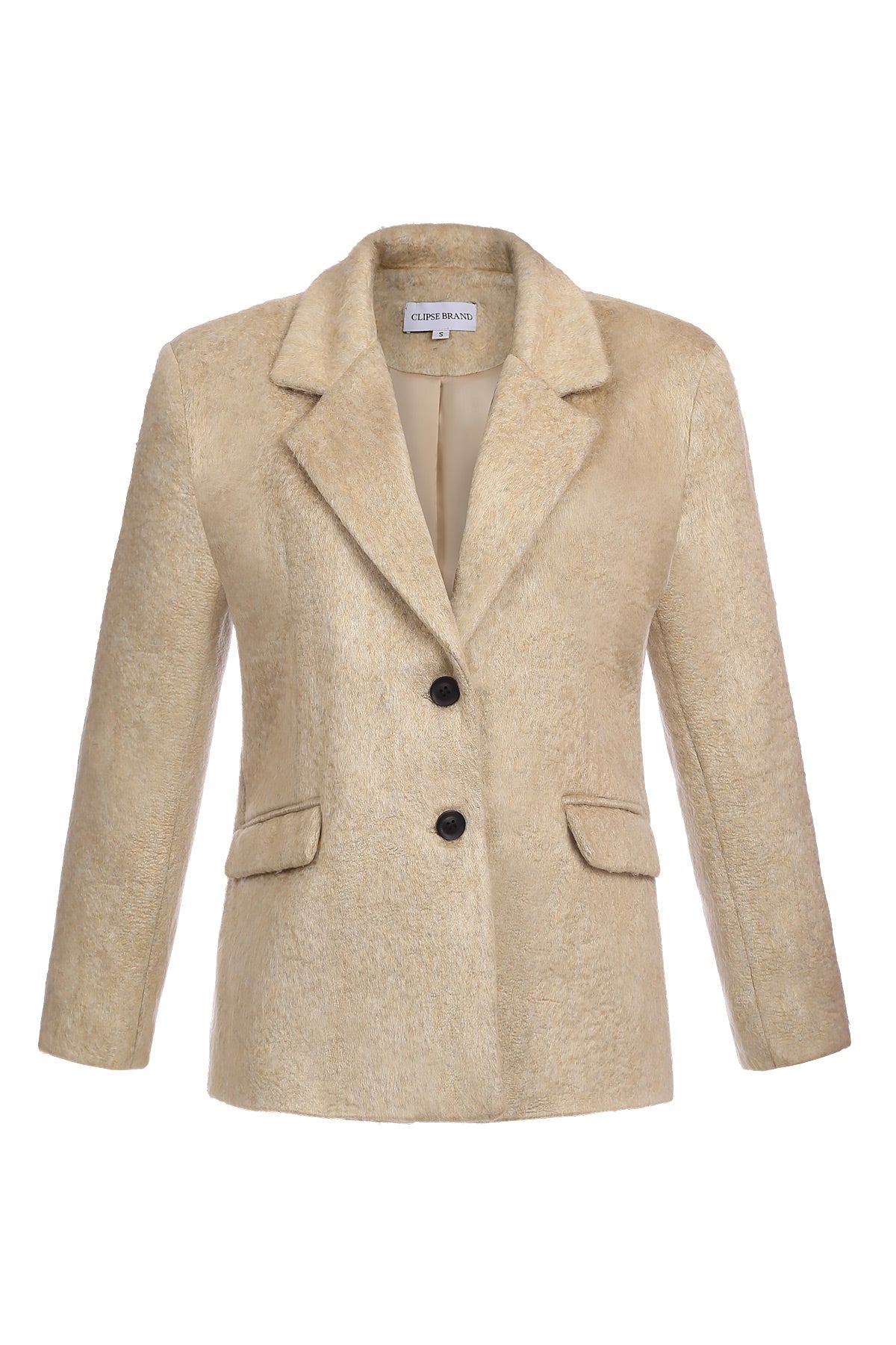 Single - breasted coat with English collar - Clipse Brand