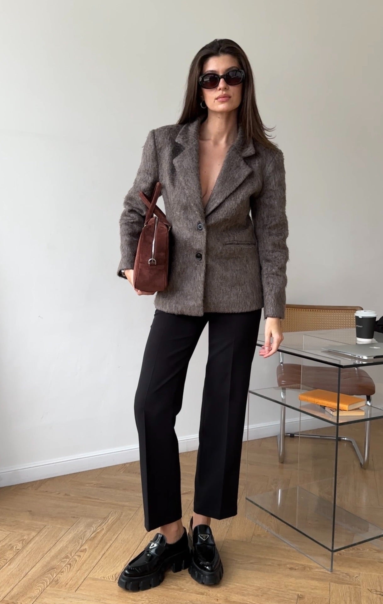 Single - breasted coat with English collar - Clipse Brand