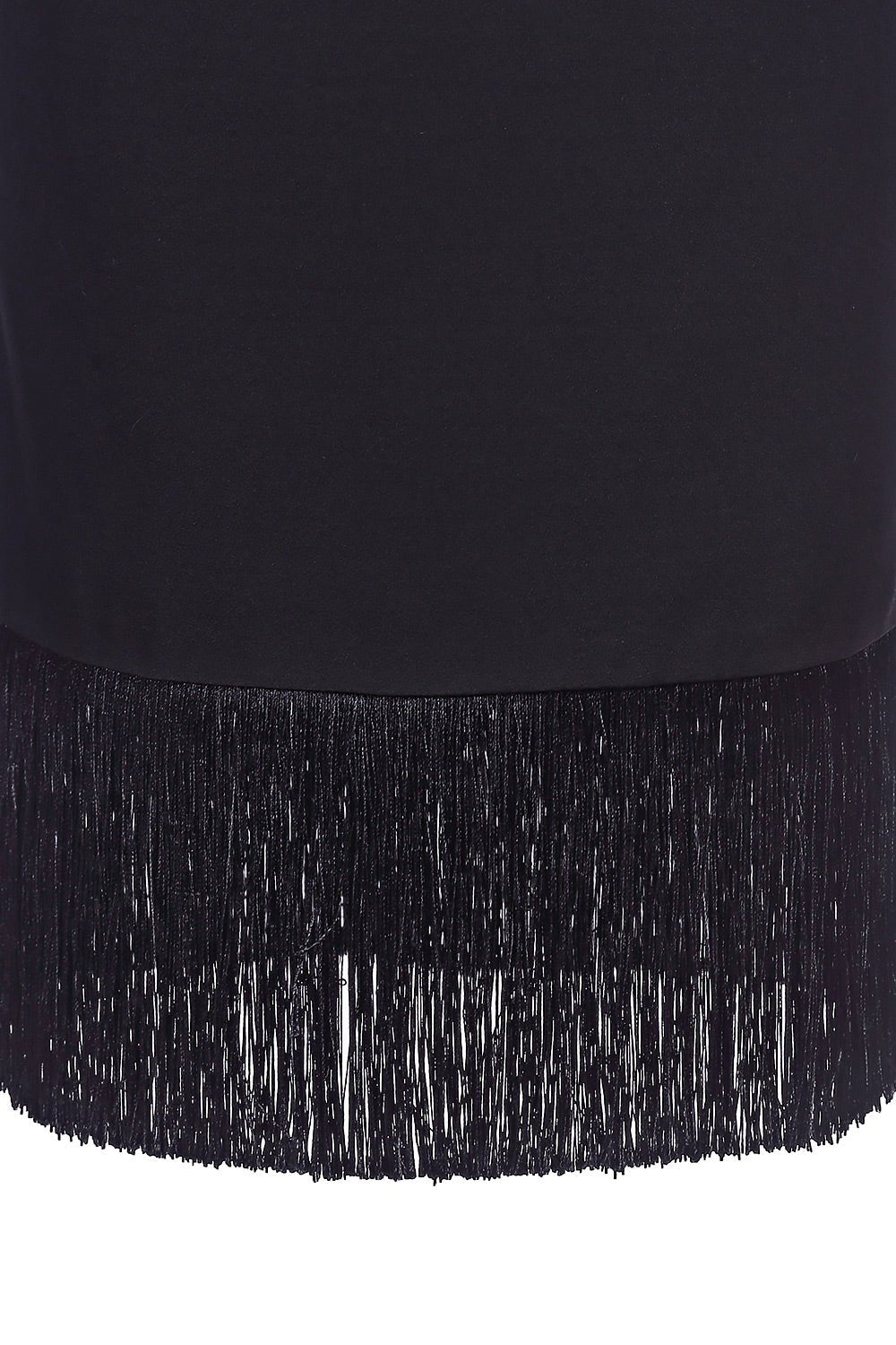 Straight midi skirt with fringes - Clipse Brand