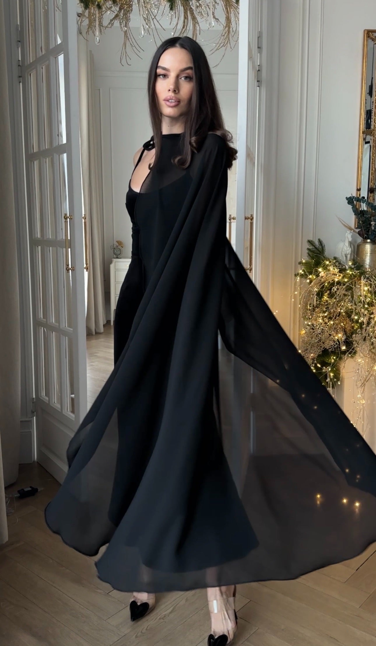 Chiffon cape
