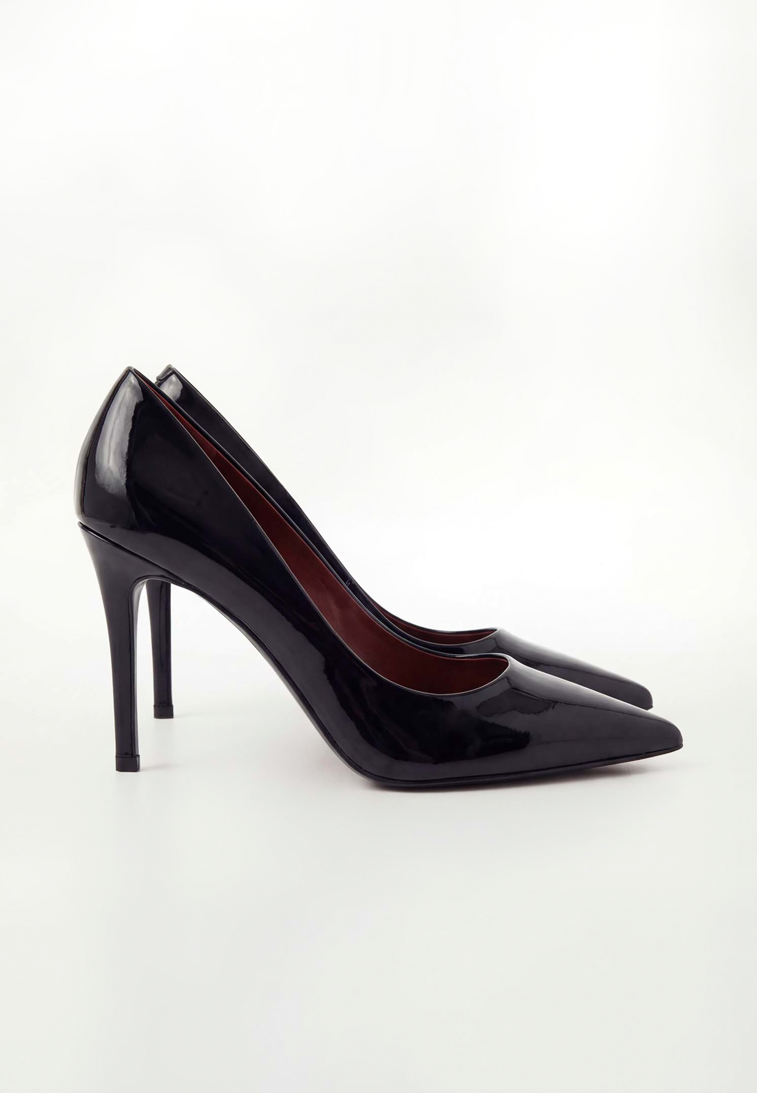 Patent leather pumps