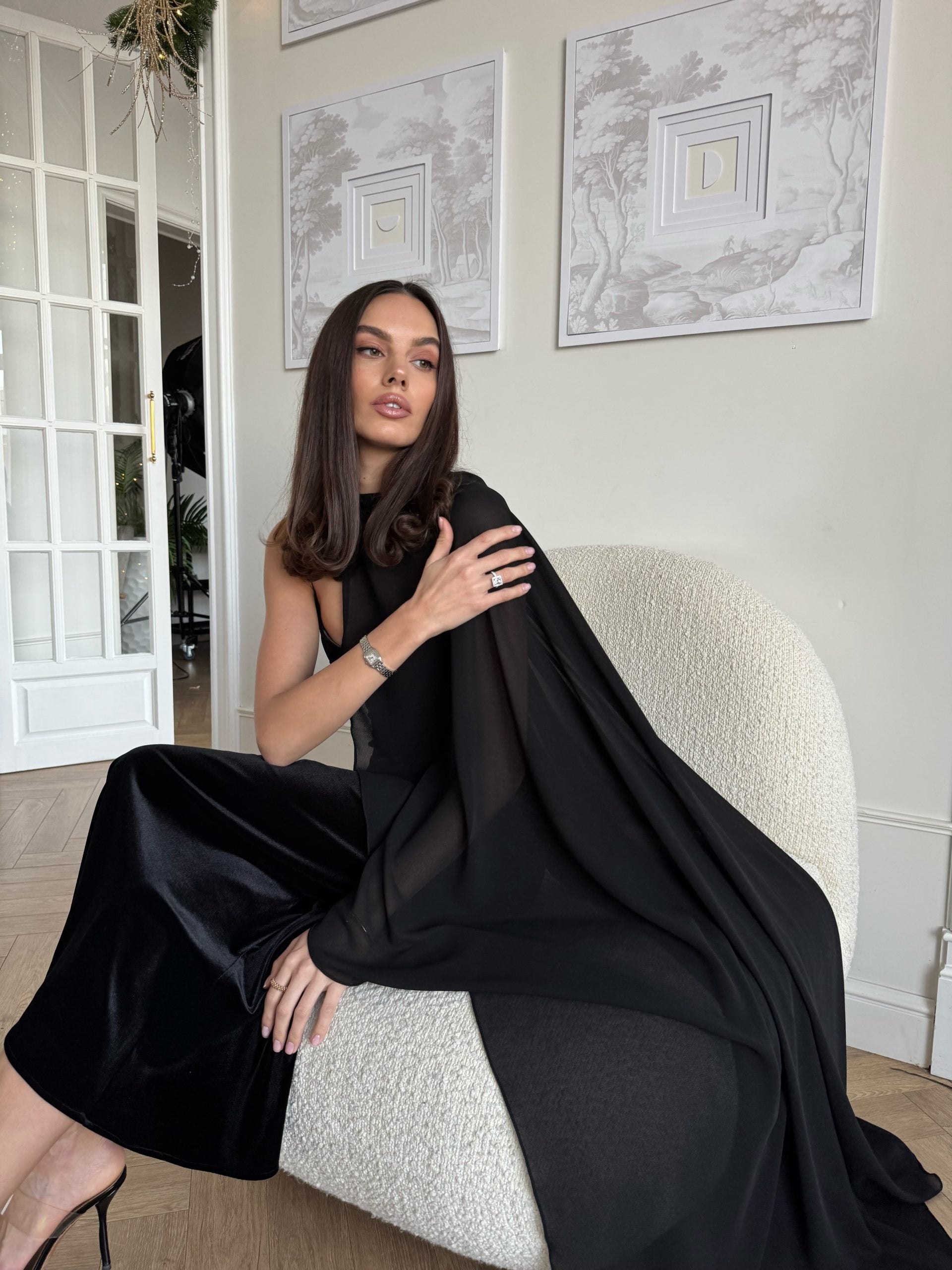 Chiffon cape