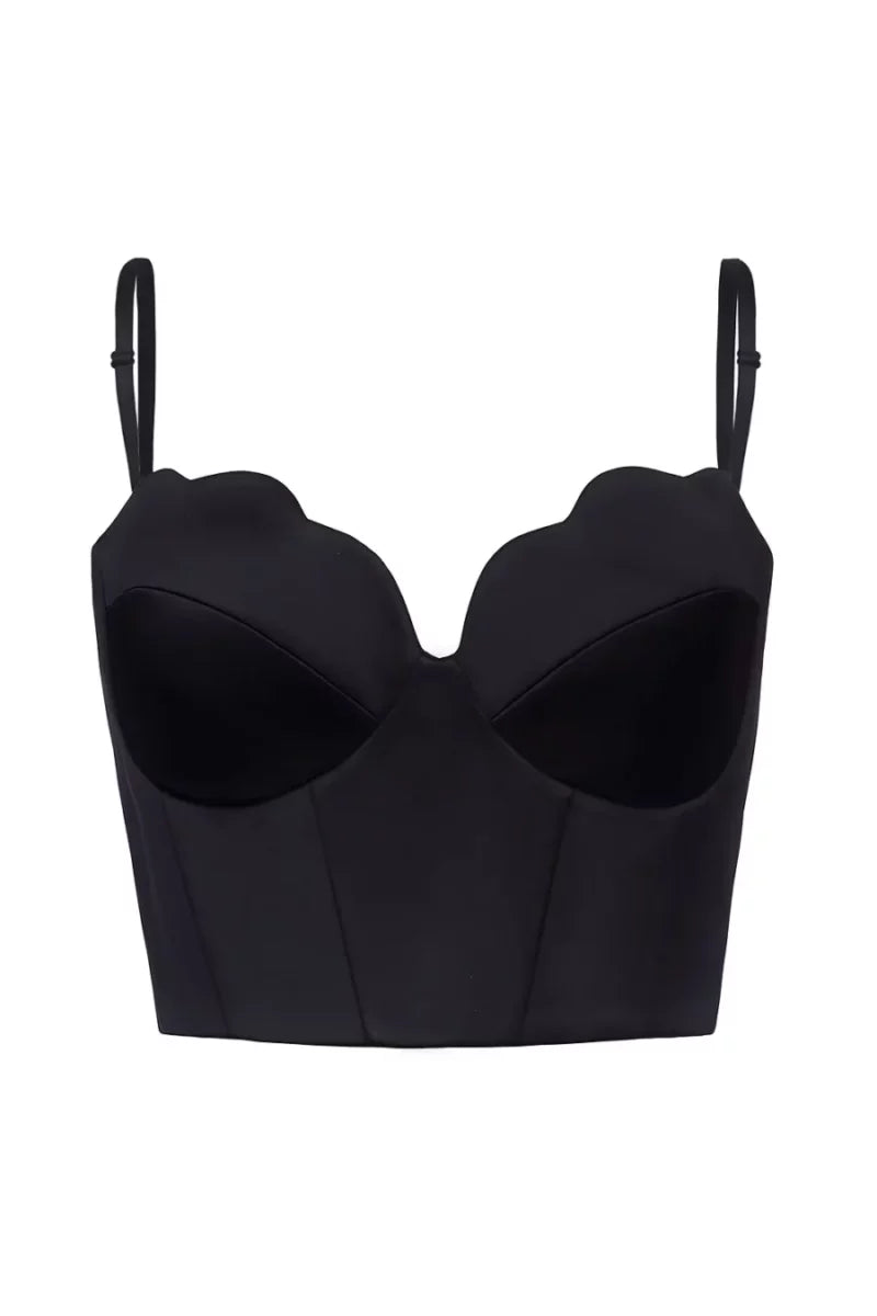 Crop top limited black