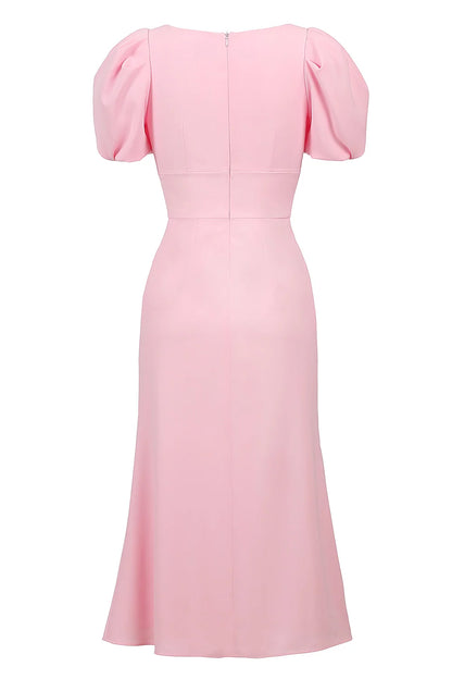 Love pink midi dress