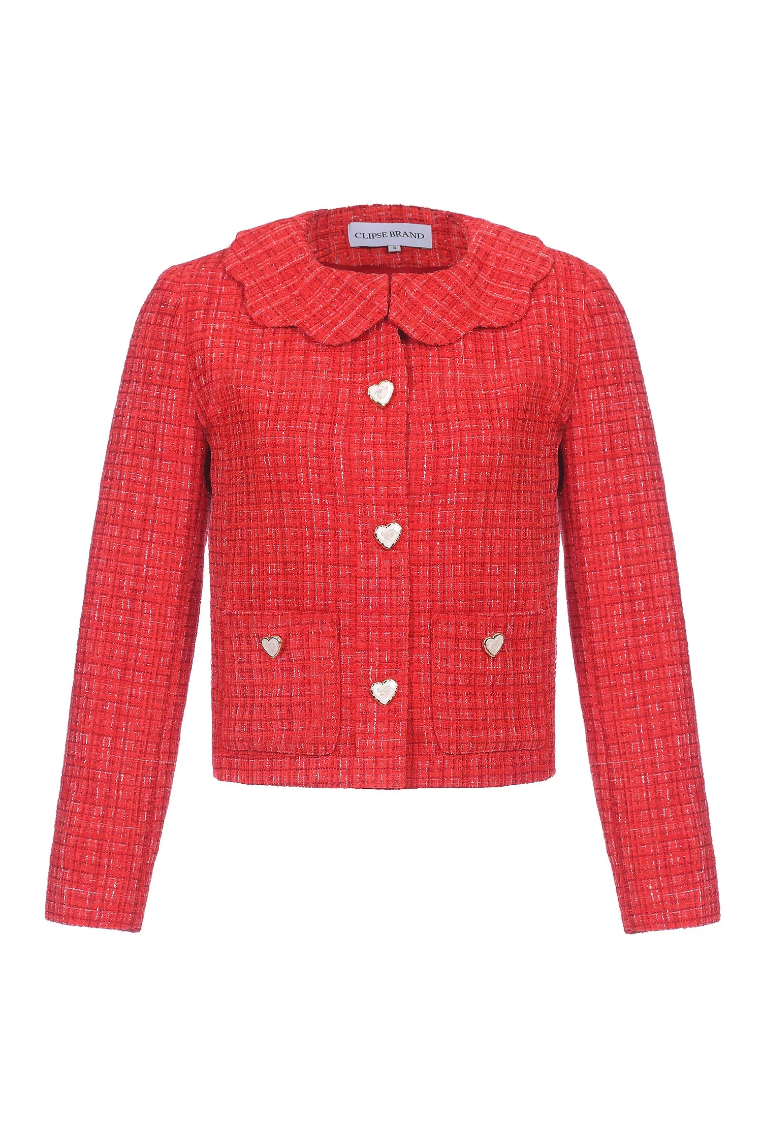 Tweed jacket CLIPSE red