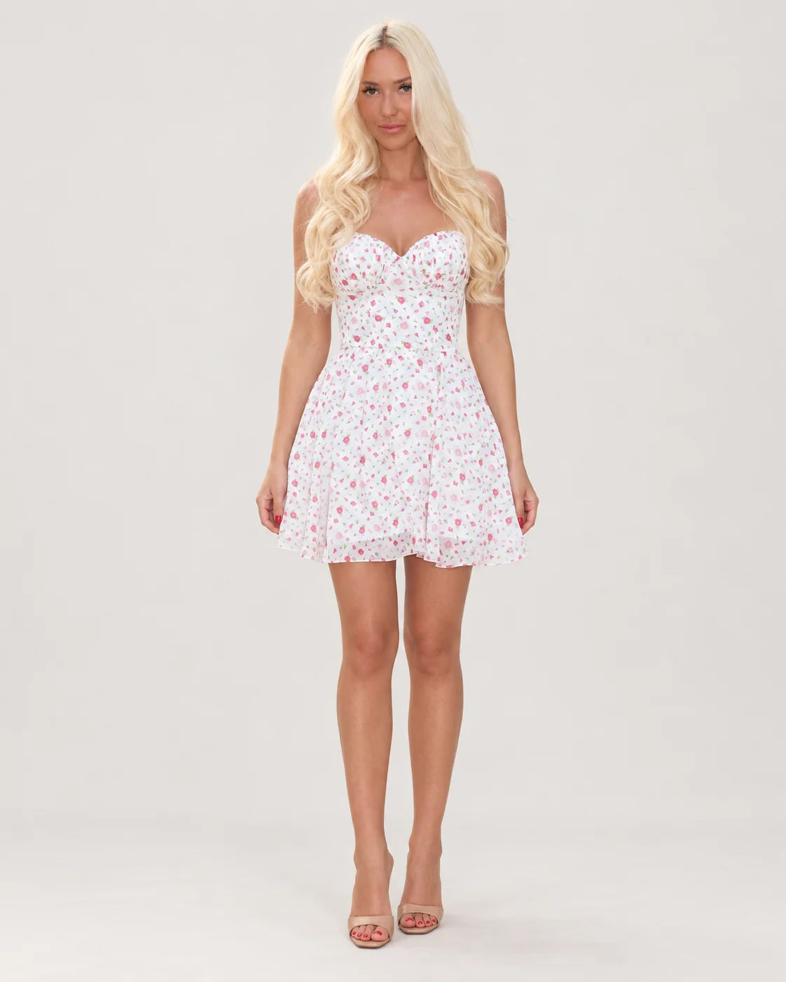 Mini bustier dress — front view