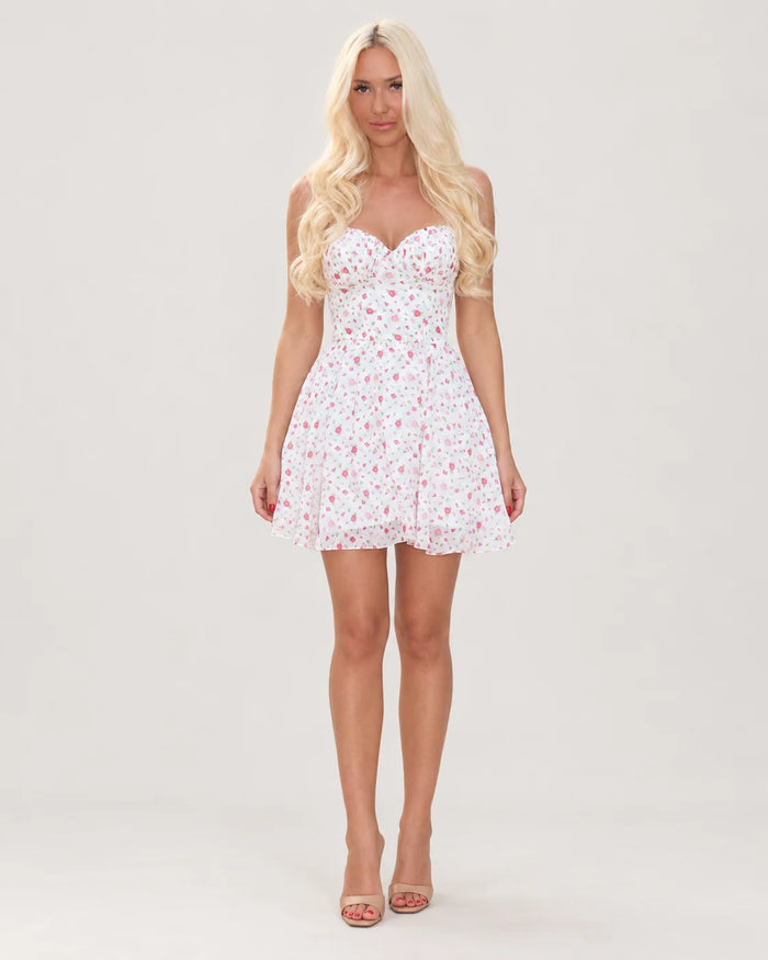 Mini bustier dress — front view