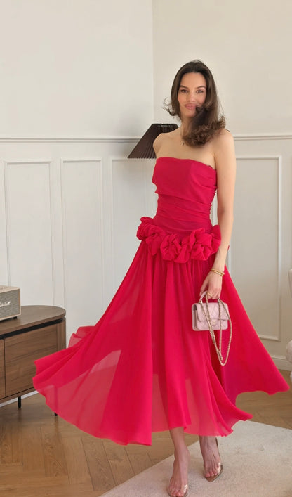 Maxi corseted jumpsuit dress