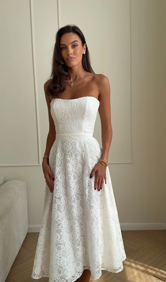 Lace bustier top