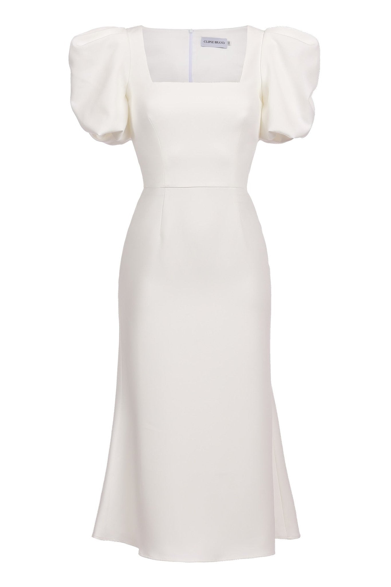 Midi dress with square neckline - Clipse Brand