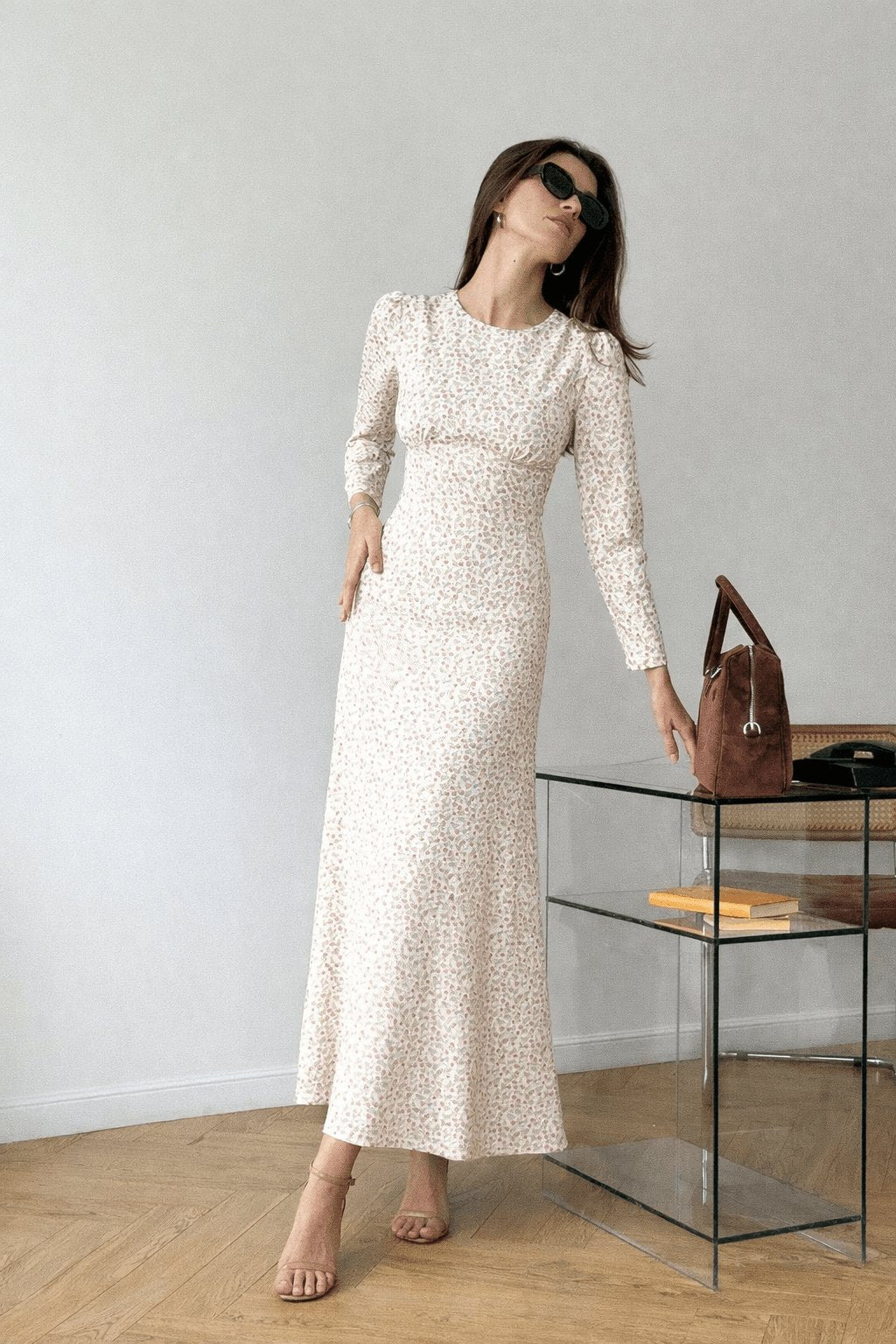 Midi silhouette print dress - Clipse Brand