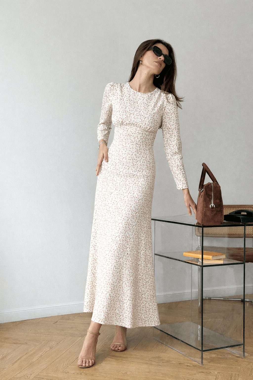 Midi silhouette print dress - Clipse Brand