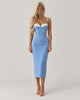 Bustier midi dress with pencil skirt — video