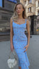 Blue floral dress with straps — video