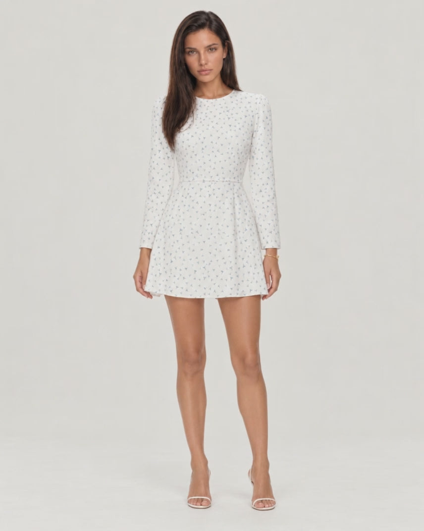 Long sleeve silhouette mini dress — Blue Print — video