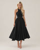 Puffy midi skirt in black — video