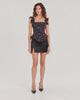 Black ruffled chiffon top — video