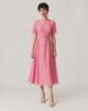 Fitted midi dress with short sleeves — video