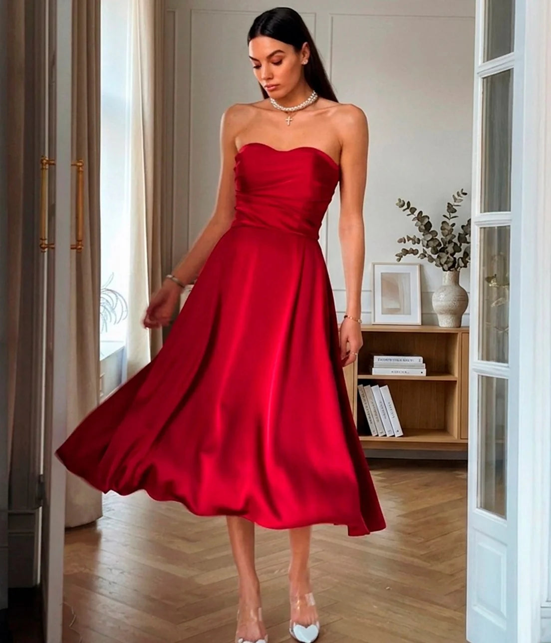 CLIPSE signature red gown