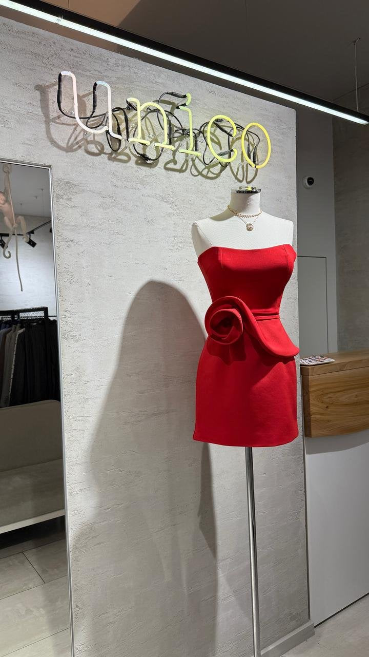 CLIPSE red dress at a stockist